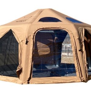 Inflatable yurt tent