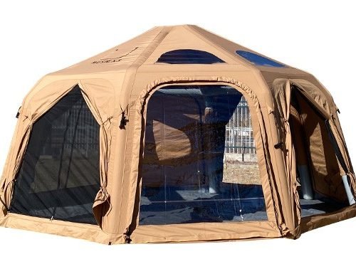 Inflatable yurt tent