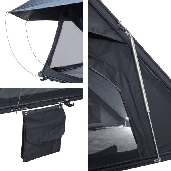 Slim-Lined Triangle Aluminum Hard Shell Roof Top Tent