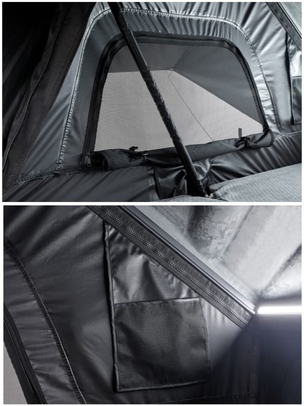 ABS Shell Lift tail  side open rooftop tent