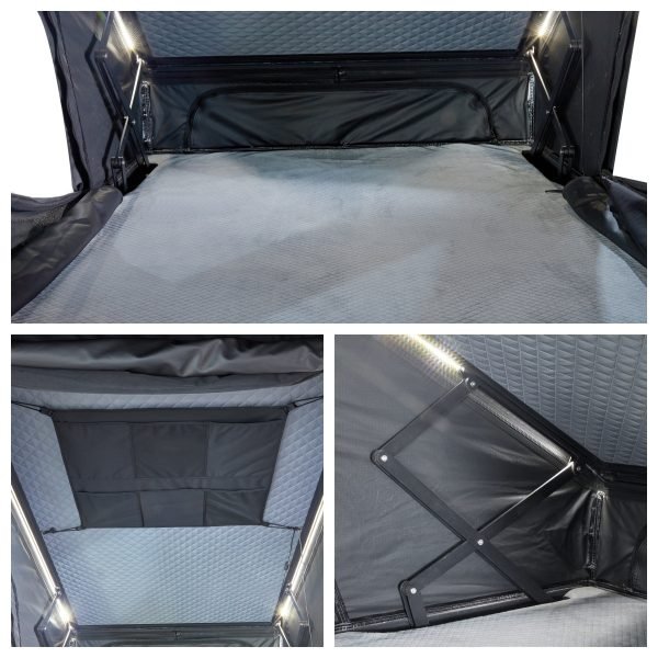 Lift tail aluminum triangle rooftop tent
