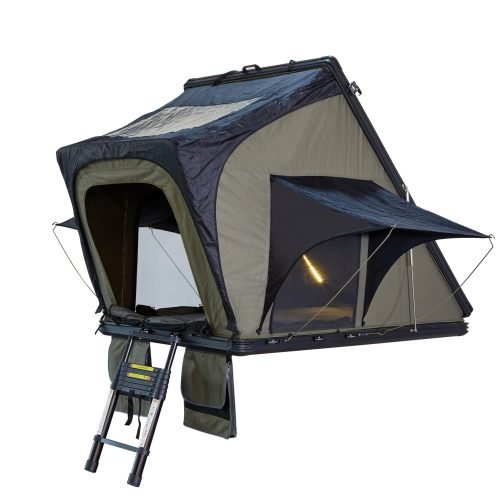 Aluminum Triangle Clam Hard Roof Top Tent