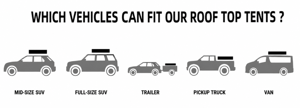 which vehicles can fit our roof top tents